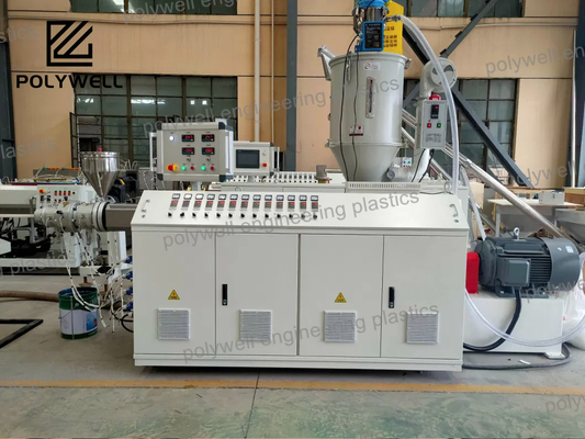 Small PP PE HDPE Water Pipe Extrusion Production Line 55Kw For Plastic Recycling